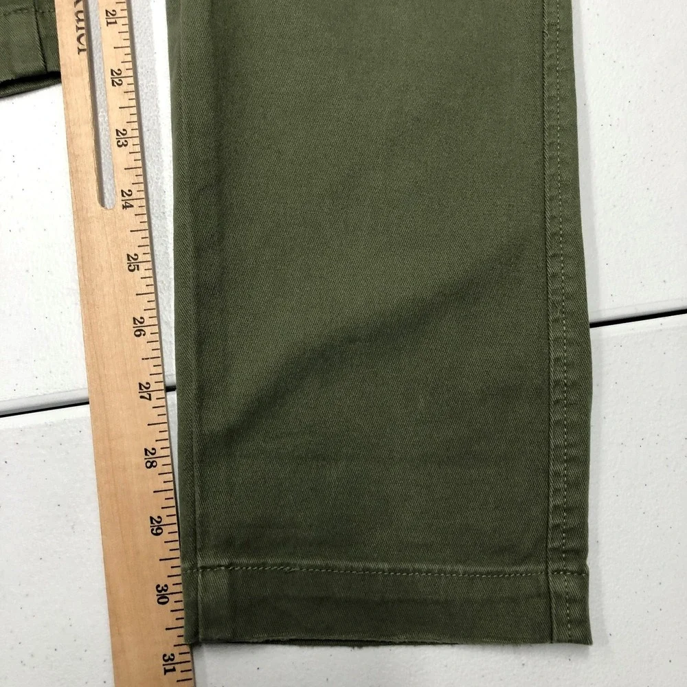 Levis XX Chino Pants Mens 31x32 Green Standard Taper Chicago Patch Stretch New